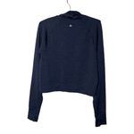 prAna Women’s Gleeson Navy Blue Cropped Running Top Size Medium Photo 6