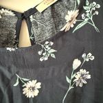 Active USA  Floral Dress in Dark Green and White Photo 4