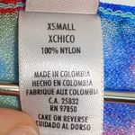 Luli Fama  Rainbow Multicolor Tie Dye Print Long Sleeve Mini Dress Coverup Photo 4