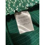 Reformation  Pinto Green Floral Smocked Square Neck Long Sleeve Crop Top Womens S Photo 7