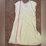 Vintage Pure Silk Nightgown Large White Photo 7
