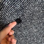 Caslon  Black Blue Tweed Blazer Jacket Womens 6 Fall Preppy Career Classic Photo 6