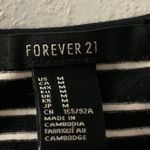 Forever 21 black and white striped crop top Photo 1