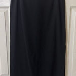 Ralph Lauren VTG Y2K Lauren Black Long Pull On Pencil Skirt W/ Side Slit Sz 6 Photo 0