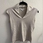 Max Mara  Womens S Beige Knit Blouse Corporate Y2K Photo 0