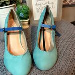 J. Adams  Teal Mary Jane Heels Photo 1