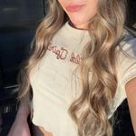 Forever 21 Tan Wild Spirit Embroider Crop Top Photo 5