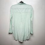 Aerie  Cool Mint Green 1/2 Button Women's Gauzy Cotton Tunic Shirt Size Medium Photo 5