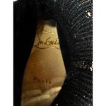 Christian Louboutin 80 Sock Knee-High Boots Black Metallic Stretch Knit EU 37 Photo 8