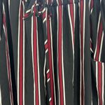 West Kei  drawstring striped straight pants lightweight M office workwear casual Photo 2