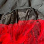 Lip service Black Red Lace Up Black Maxi Dress Plaid Punk Alt Goth 12 Photo 4