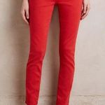 AG Adriano Goldschmied  The Stevie Ankle Slim Straight Jeans Old Vermilion Red 29 Photo 0