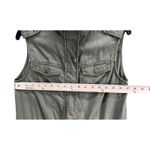 Altar'd State Vest Womens Small Olive Green Utility Zip Snap Pockets Gorpcore Photo 6
