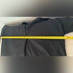 Preston & York Gabby Stretch V-Neck Collared Short Sleeve Dress Black Linen 16 Photo 5