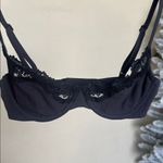 SKIMS  Fits Everybody unlined underwire Lace Scoop Bra Onyx Black NWT 30B Photo 3