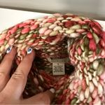 Maurice's Y2K  Chunky Knit Crochet Turtleneck Sweater Pullover Pink‎ Green Tan S Photo 5