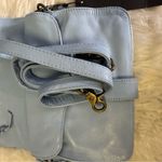 Wanderers Travel Co The Milano Small Clutch Sky Blue Leather Bag NWT Crossbody Photo 4