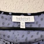 Habitat  Blue and Black Polka Dot Shift Short Sleeve Dress size XS Photo 2