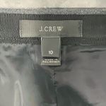 J. CrewAsymmetric Full Zip Wool Midi Pencil Classic Moto Gray Blue Size 10 Med Photo 4