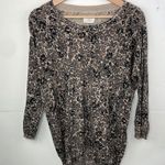 Aritzia Wilfred Balzac Leopard print light sweater size Medium Brown Photo 0