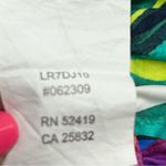 Lauren Ralph Lauren Sz. 10 Rainforest Multicolor Halter Mio 1 Piece Swimsuit Blue Photo 6