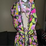 Victoria's Secret  Viscose  Blouse Poncho Floral Purple Pink Size L Photo 3