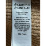 Rachel Zoe  Mock Neck Ribbed Merino Wool Blend Sweater Camel Tan Women's M Photo 5