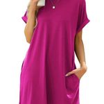 💥Time and Tru Vibrant Pink Casual T Photo 0