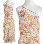 For Love & Lemons  Desmona Floral Midi Dress Size Medium NWT Dainty Coquette Photo 10