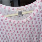 Eberjay Eberjey pajamas gisele modal long sleeve tee top block floral print drawstring Photo 2