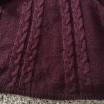 cupio  Women’s Burgandy Long Sleeve Turtleneck Pullover Sweater Sz Medium Photo 1