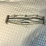 Lucky Brand  Silver and Turquoise Layered Bracelet Photo 2