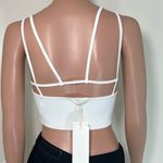 NWT Dion Lee White Split Strap Top Ivory Size M Photo 5