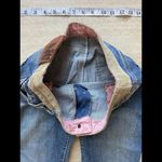 Dolce & Gabbana Women's Blue Lace‎ Up Leather Trims Denim Jeans IT 38 Photo 3