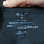 Spanx Red Hot by very black all over faux leather leggings wide waistband sz M Photo 7