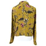 VINTAGE filament Floral Silk Jacket Size L Yellow Size L Photo 1