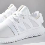 Adidas Originals Tubular Viral Trainers White Nylon Suede Sneakers Running Shoes Photo 3