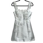 Elliatt NEW NWT  Elder Floral Appliqué Mini Dress In White Photo 3