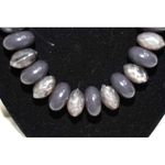 Source Unknown Chunky Shades Of Grey Graduated Beaded Statement Choker Necklace Like New Photo 1