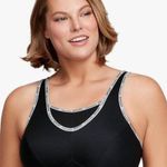 Glamorise Full Figure No Bounce  Camisole Wirefree Back Close Sports Bra #1066 Photo 0