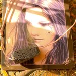 Handmade Black Lava Stone antique Pink Leather Choker Photo 0