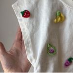 ZARA  Fruit Embroidered Cropped Top Photo 4
