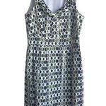 Julian Taylor Dress Women 6 Geometric Ruffle Collar Workwear Office Event Travel Photo 0