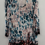 LOGO By Lori Goldstein LOGO Lori Goldstein Abstract Print Tunic Top XL Long Sleeve Photo 0