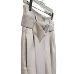 ASOS Ultra High-Rise Wide Leg Belted Trouser Dress Pants with Pockets Size 6 Photo 5