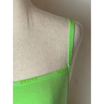 SKIMS  Bodysuit Women Small Neon Green Cotton Logo Snap Close Sexy Colorful‎ Photo 7