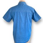 Vintage Bobbie Brooks Shirt Chambray Medium Wash Denim Button Up Birds Flower Blue Photo 3