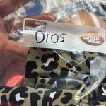 Michael Kors Michael Green Leopard Print Top L Photo 7