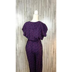 Anthropologie Maeve Geoscope Purple Print Small‎ Short Sleeve Romper Jumpsuit XS Photo 4