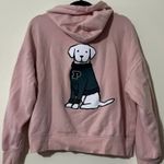 PINK - Victoria's Secret Victoria's Secret Pink Limited Edition Ivy Fleece Pink Campus Dog zip up hoodie Photo 1